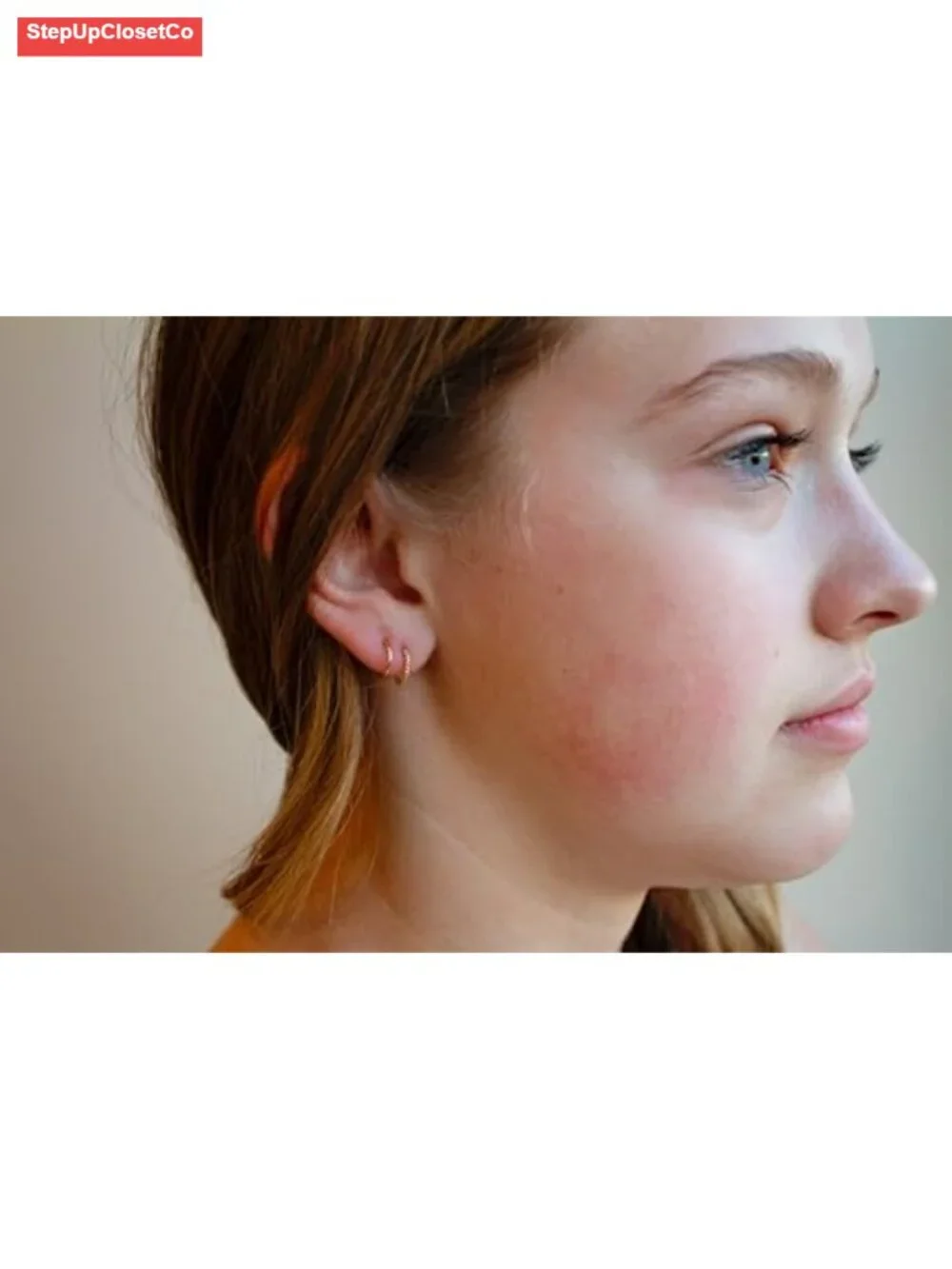 Rope Twist Huggie Hoop Earrings, Double Hoop Design, .925 Sterling Silver Dainty